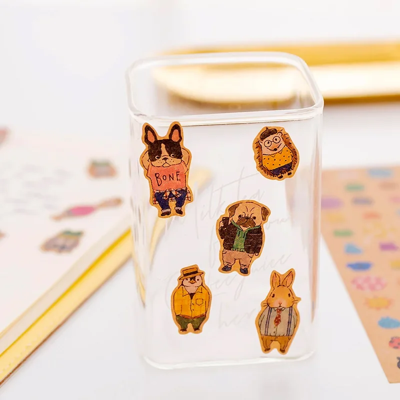 Vintage Washi Sticker Buch Ästhetische DIY Hand Konto Dekorative Aufkleber