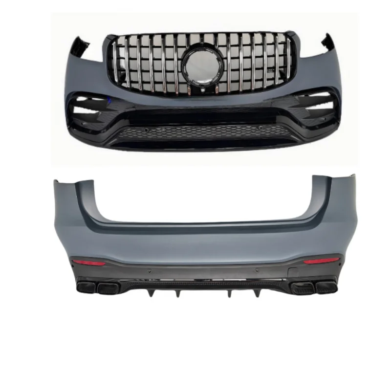 

Suitable for 2019 Mercedes GLS X167 Upgrade To 2024 GLS63 AMG 1:1 Front Rear Bumper Diffuser Assembly Kit