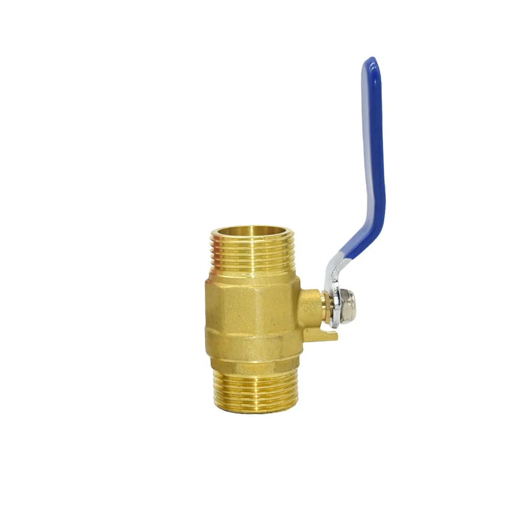 Brass 1/2 3/4 1inch Male Female Thread Connector Ball Valve Copper Water Pipe Fitting Copper Metal Threaded Water Pipe Connector