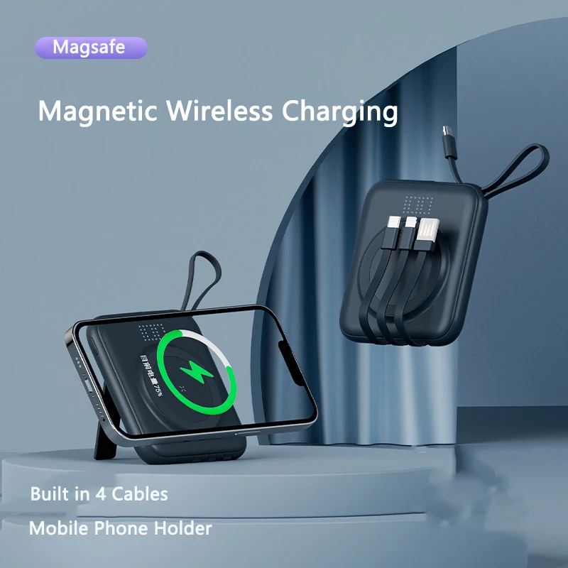 

10000mAh Magsafe Power Bank Magnetic Wireless Powerbank for iPhone 15 14 Xiaomi Samsung Portable Induction Charger Spare Battery