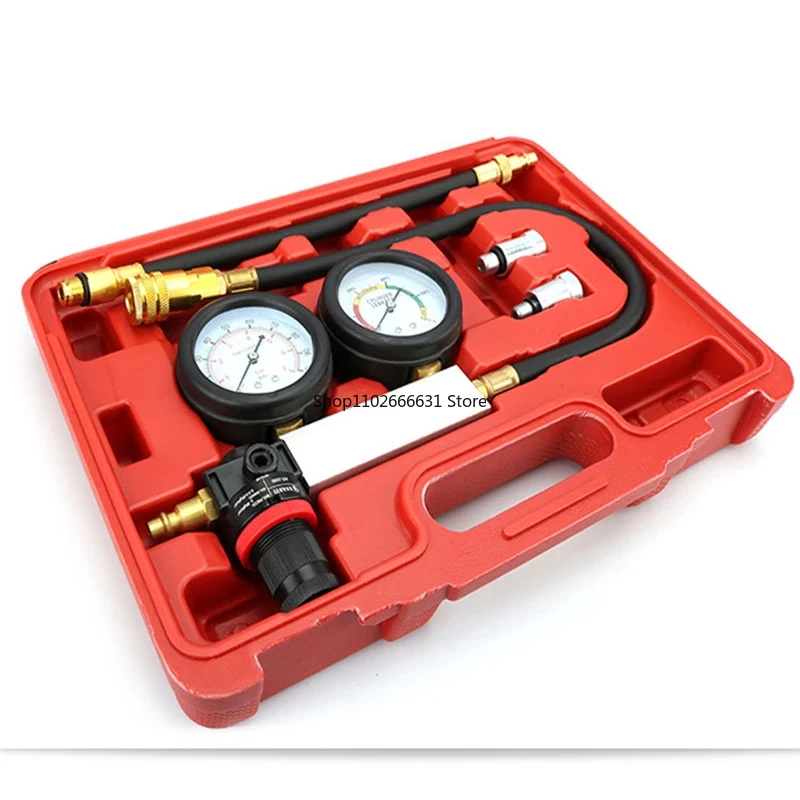 

TU-21 Petrol Engine Cylinder Compression Leak Detector Tester Gauge Tool Kit Cylinder Leak Tester Compression Leakage Detector