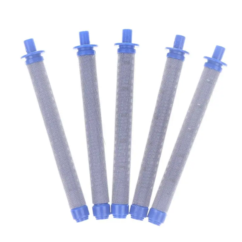 Spray Gun Accessories - 5/10 PCS 60 Mesh Filters: Blue, Airless, High Pressure Rating.