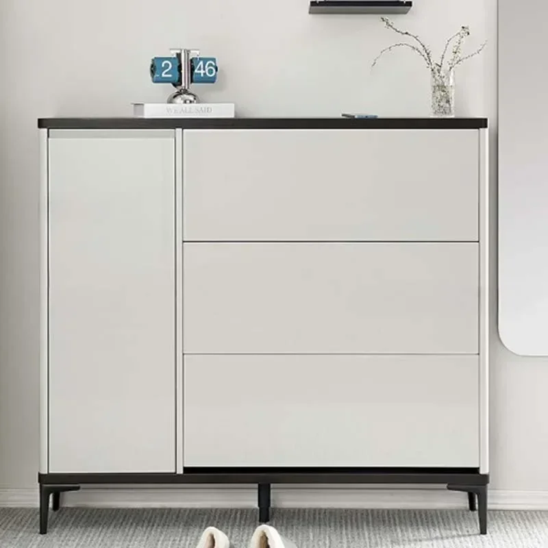 Strong Design Shoe Cabinet Vertical Beutiful Modern Living Room Shoe Rack Organizer Space Saving Range Chaussure Home Furniture