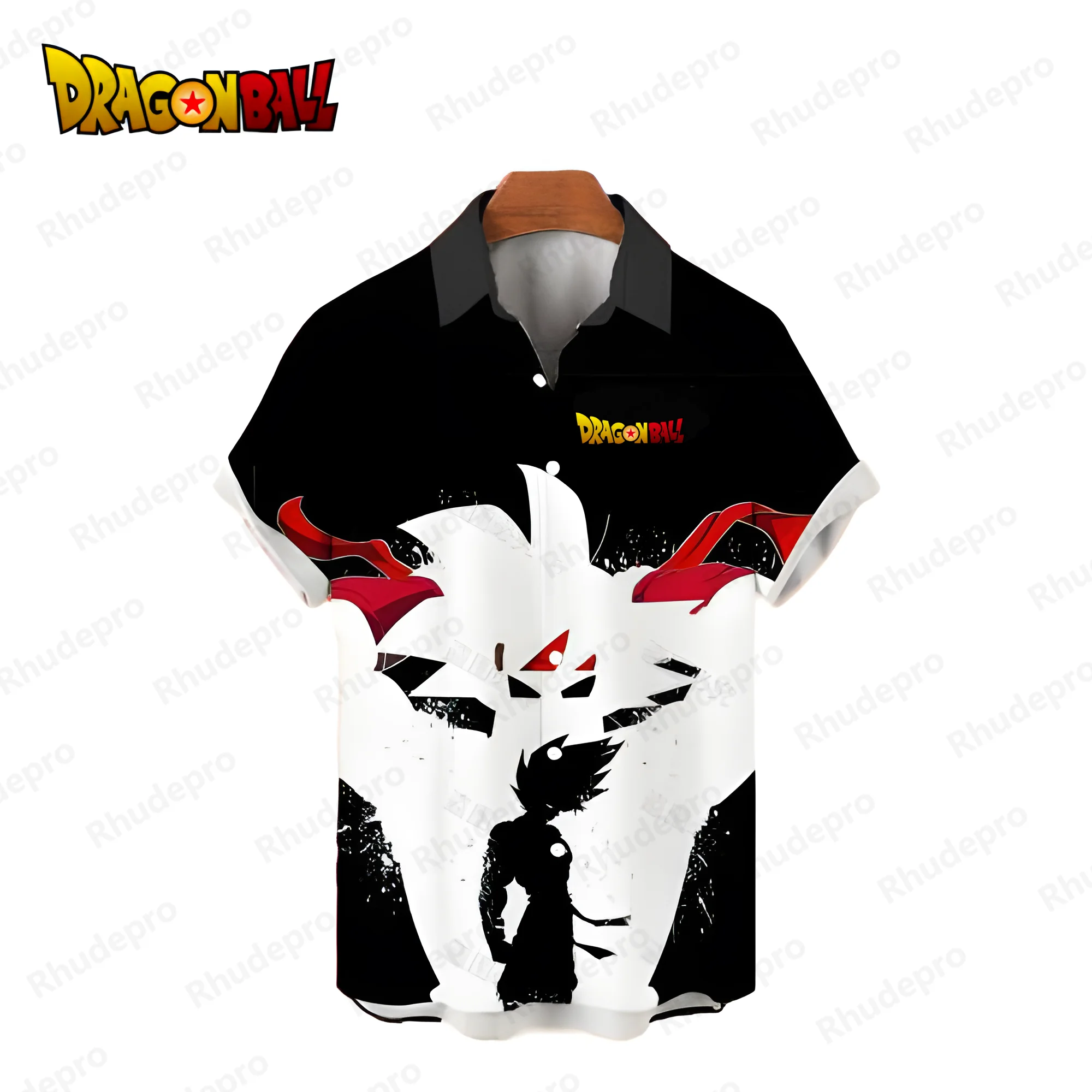 2024 Men's Shirts Vegeta Dragon Ball Z Tops Streetwear Hawaiian Shirt Aesthetic Clothing Beach Style Summer Blouse Fashion Anime