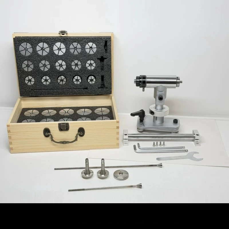 Precision angle grinding and circular brushing for watch case backs - Watch Repair Tool Turret Holder