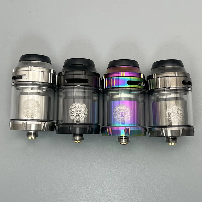 Zeus X RTA Zeus x Mesh RTA Tank 3,5/4,5ml Diâmetro 25mm Ni80 bobina dupla com deck de malha Atomizador reconstruível