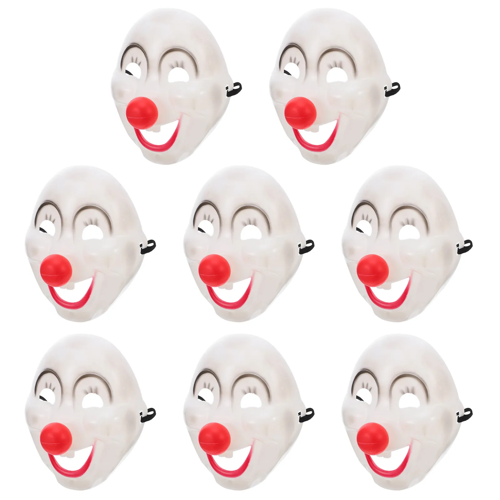 8 pcs Party Halloween Christmas New Year Full Face Clown Masks Full Face Masks Carnival Masks Masquerade Mask Funny Clown Masks