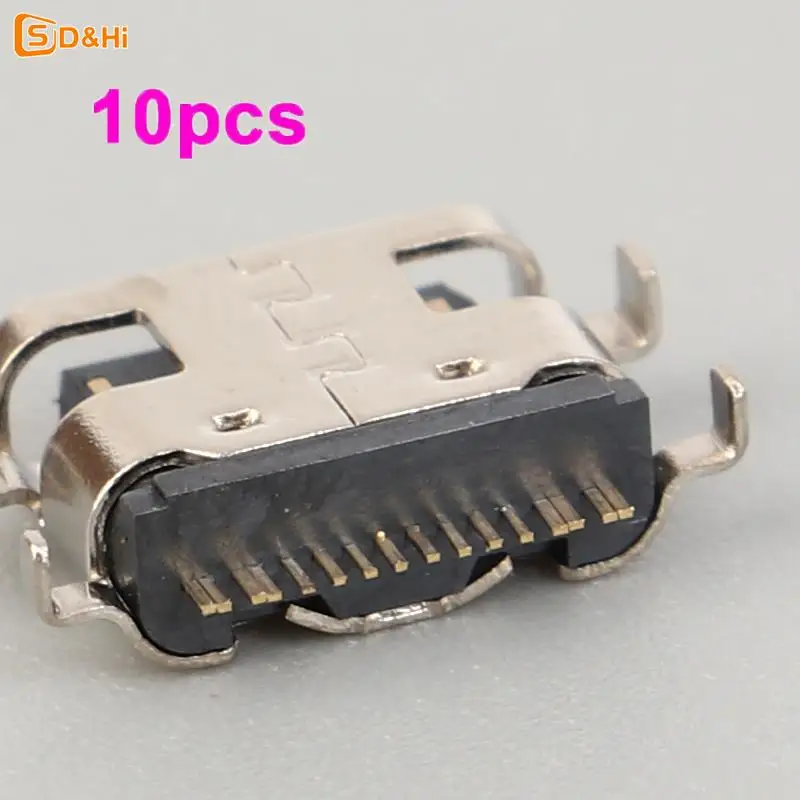 Conector de carga USB tipo C para Teclast M40, P20HD, P20, 10 piezas