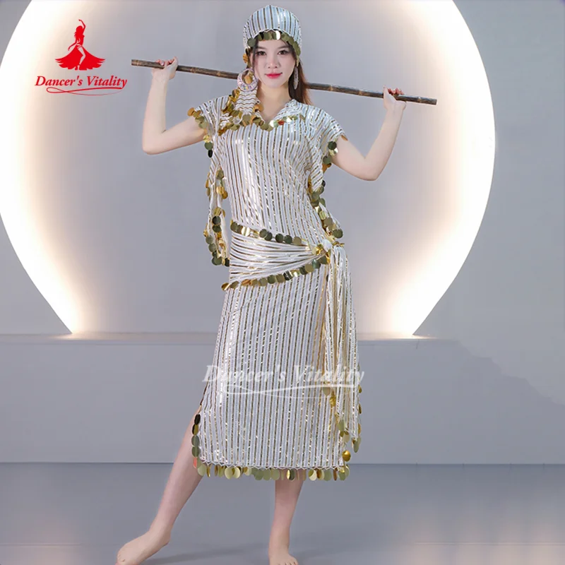 أزياء الرقص الشرقي للنساء شابي بلدي صيدي أداء زي الكبار ممارسة الرقص الشرقي الزي حيوية الراقصة #1