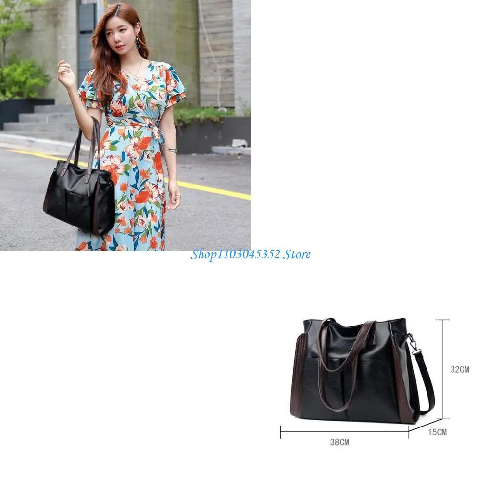 

Top Handle Purses Satchel Handbags for Women Toted Bag Pu Leather Shoulder Crossbody Bag with Zipper for Work Travel