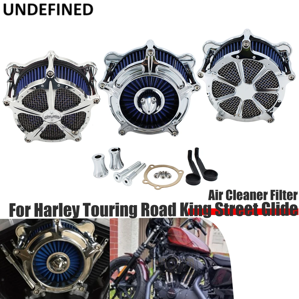 

Air Cleaner For Harley Touring Road King Street Glide 93-07 Dyna Twin Cam Softail FXST FXSB 93-15 Motorcycle Blue Intake Filter