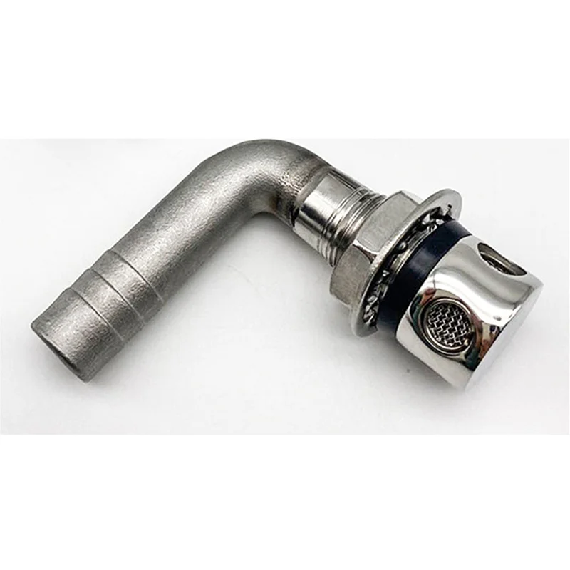 

3X нержавеющая сталь 90 ° Вентиляционное отверстие вентиляции изгиба топлива 3/5 дюймов — бензобак для лодки/грузовика/автомобиля, 2 отверстия