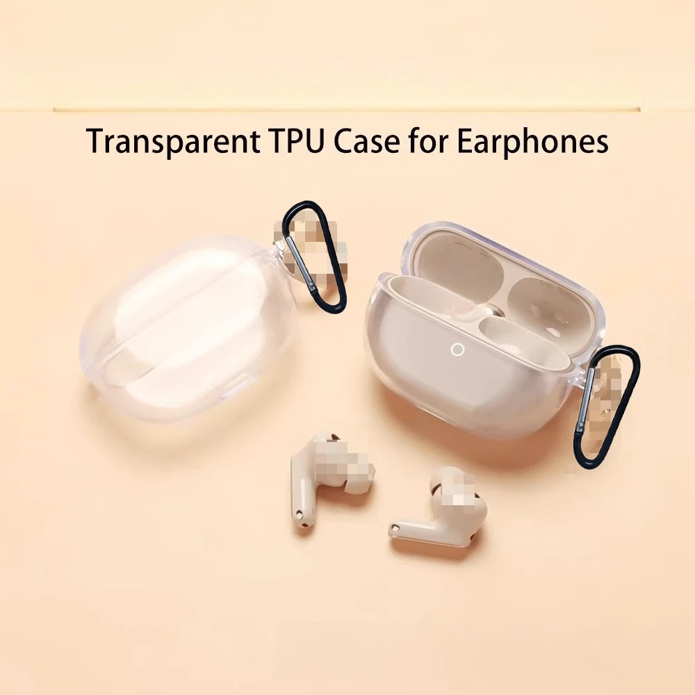transparent case For HUAWEI FreeBuds Pro 5 Case Solid Color Silicone Bluetooth Earphone Cover freebudspro5 /pro4 pro3 fundas