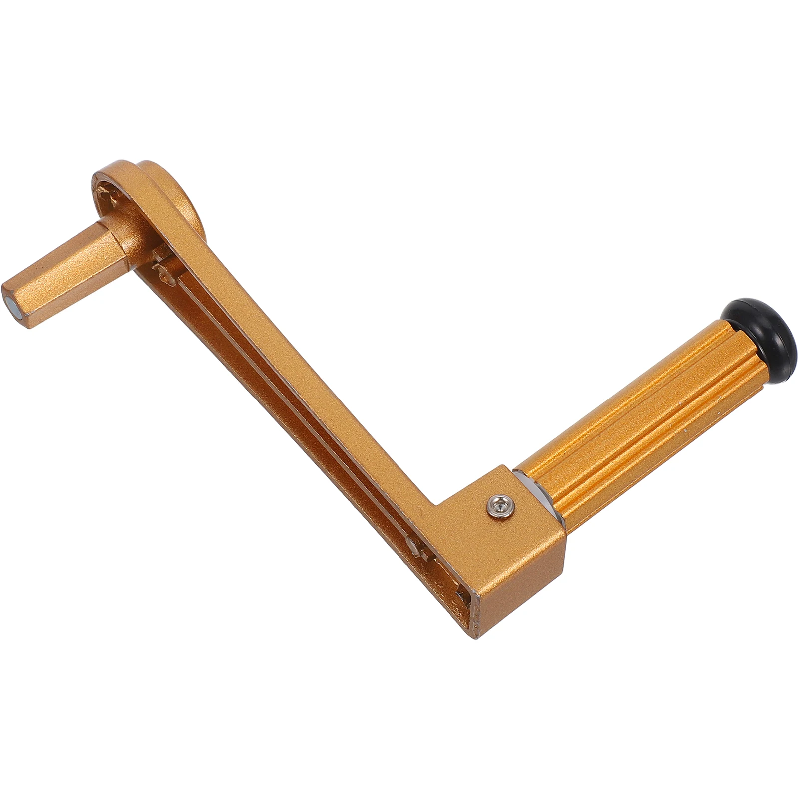 Clothes Rack Crank Handle Silver Aluminum Alloy Balcony Drying Rail Pole Retractable Hanger Universal Compatibility Easy