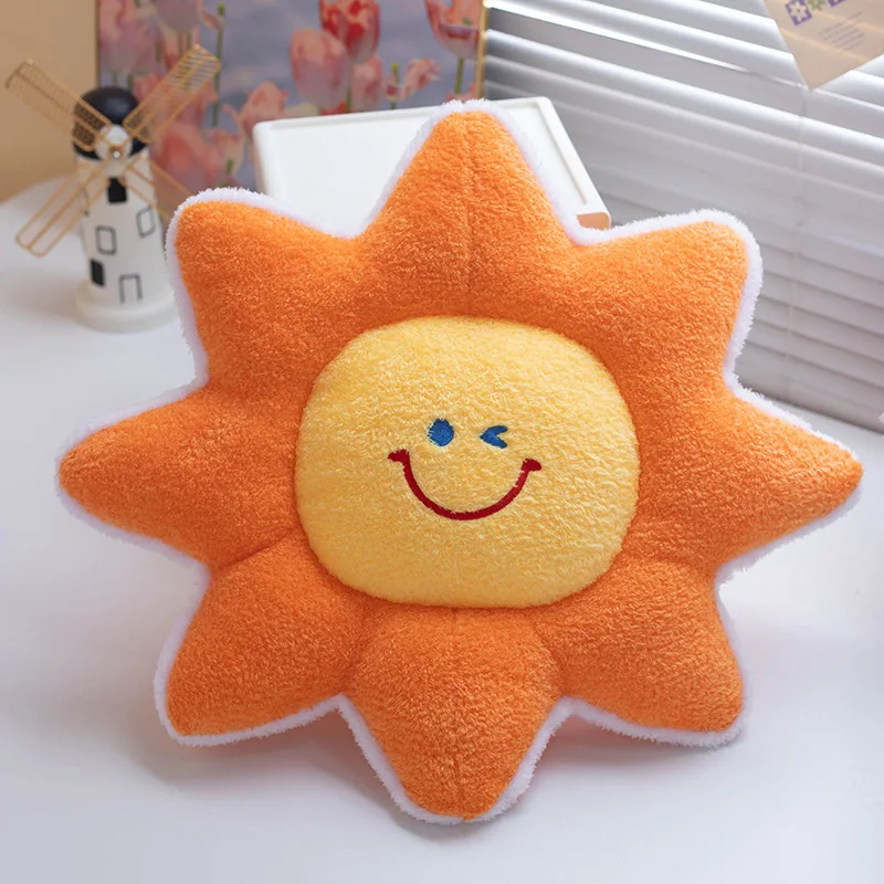 45cm Luna estrella sol juguetes de peluche suave relleno compañero para dormir almohada habitación coche decoración del hogar perro almohada de felpa silla cojín de felpa