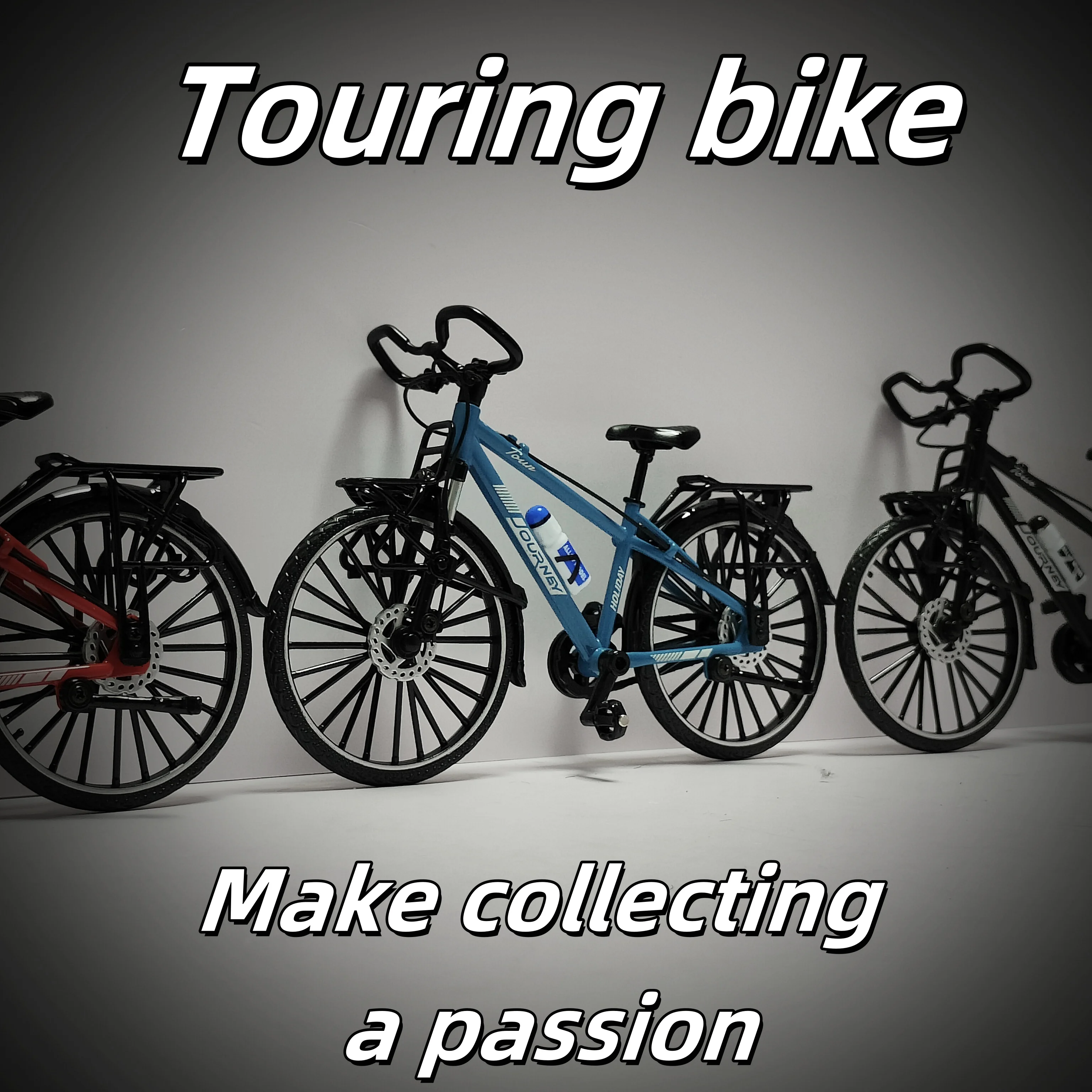 Escala 1:10 liga fundida mini mountain bike dedo modelo de bicicleta brinquedo decoração de mesa artesanato para presentes de natal de halloween