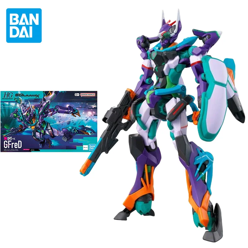 

Bandai Original GUNDAM HG 1/144 Anime Gms-K GFreD Action Figure Assembly Model Toys Collectible Model Gifts for Children