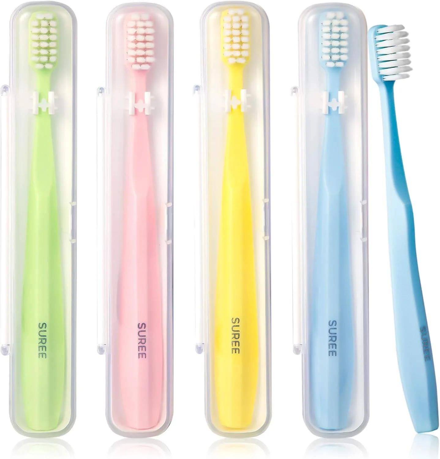 Extra Soft Toothbrush for Sensitive Teeth, Upgraded 10000 Bristles Nano Toothbrush, Ultra Soft Toothbrushes for Adults