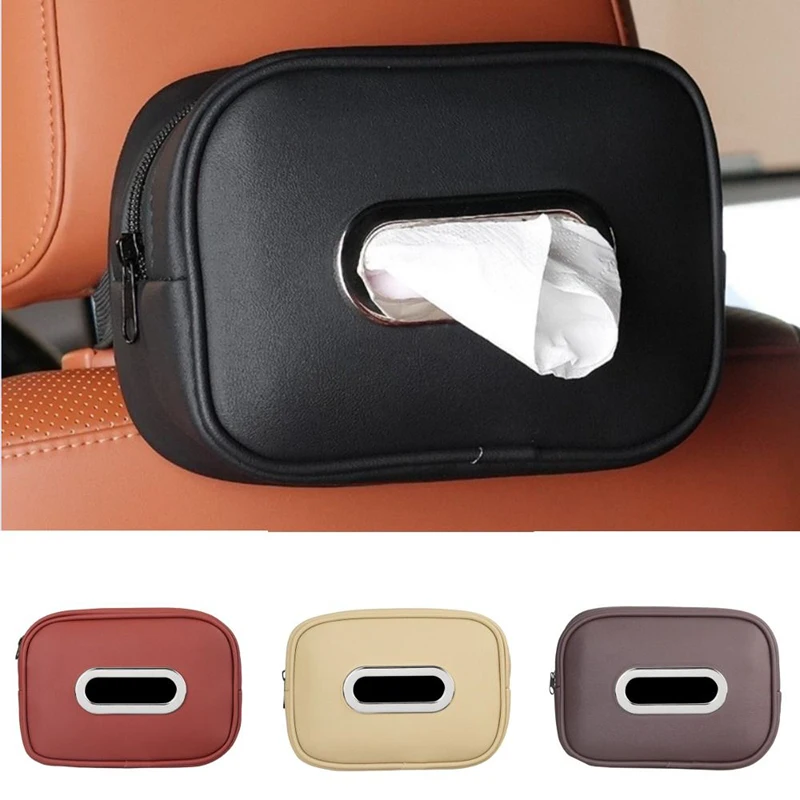 

Car interior tissue box accessories car tissue box multifunctional tissue storage box sun visor seat back armrest