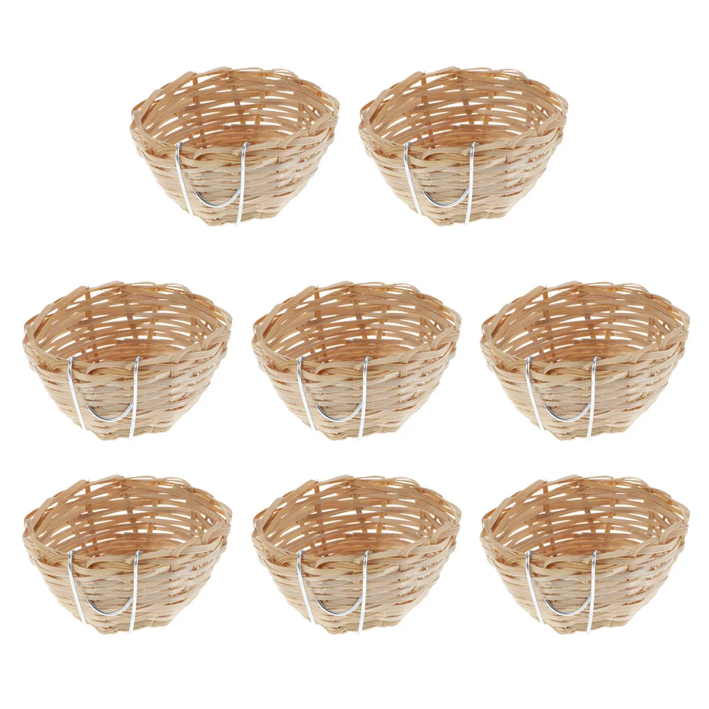 

Bamboo Bird Nests Hanging Bird Nests Handmade Bird Nests Parrot Nests Birds Houses Nests for Birds