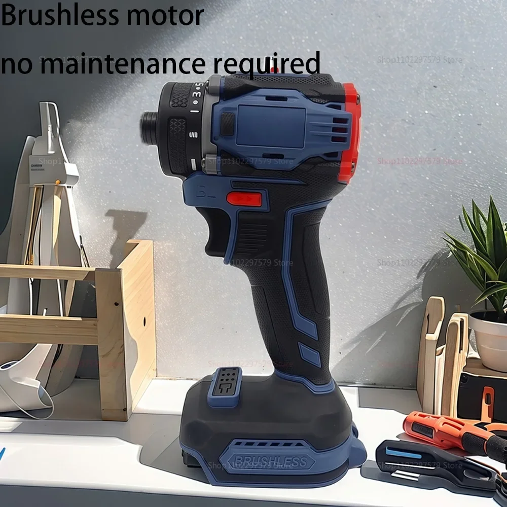 4000rpm Brushless Electric Screwdriver 21+1 Gear Two Speed Cordless Drill Tool for 18V Battery DIY Home Repair Construction