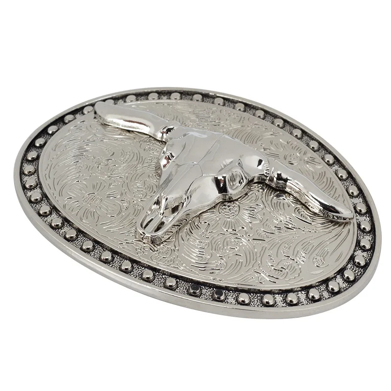 Bull Schedel Legering Gesp Western Cowboy Stierenvechter Gesp Zonder Riem