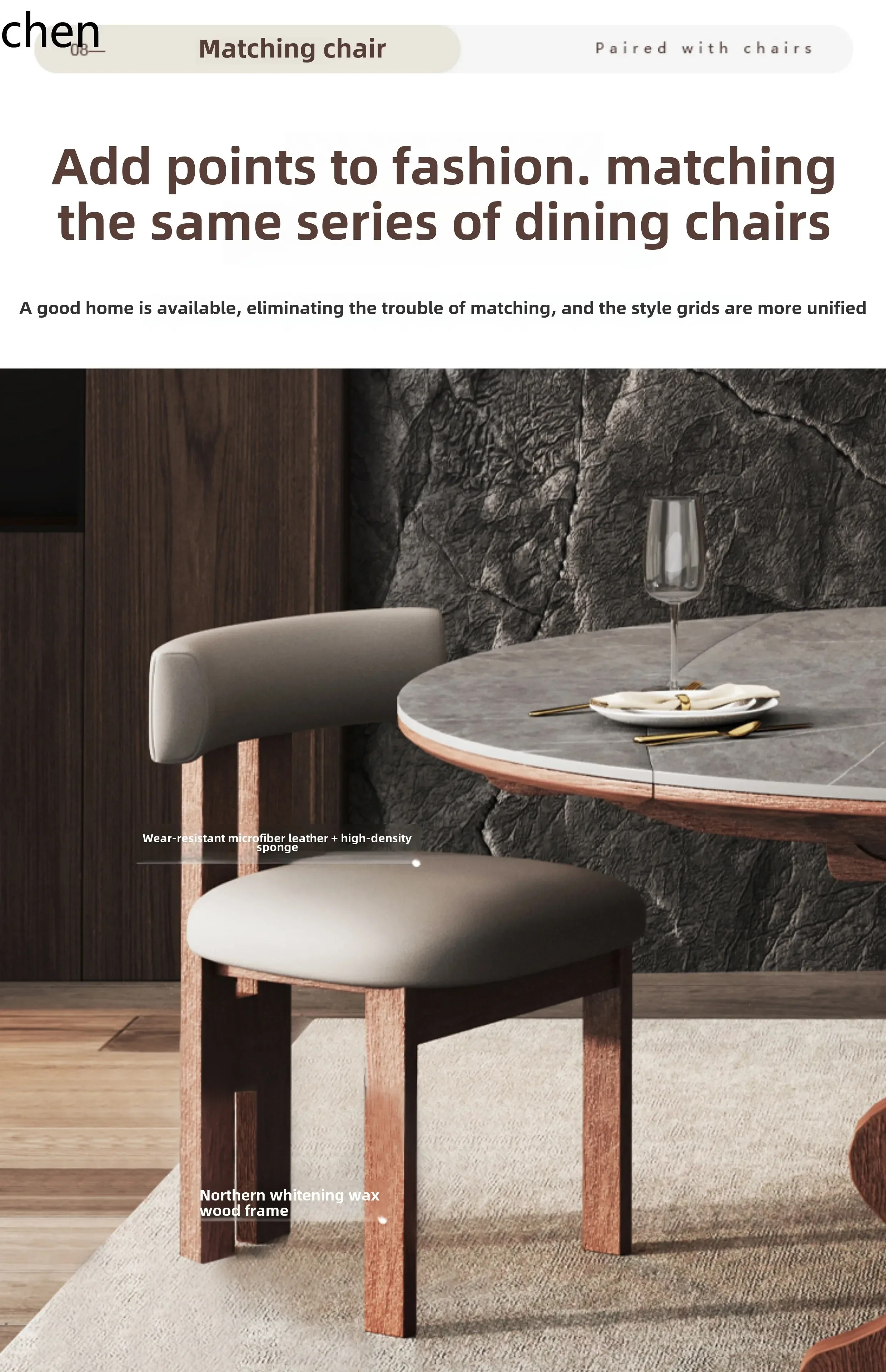 CZ light luxury simple style small apartment household solid wood telescopic folding rock slab