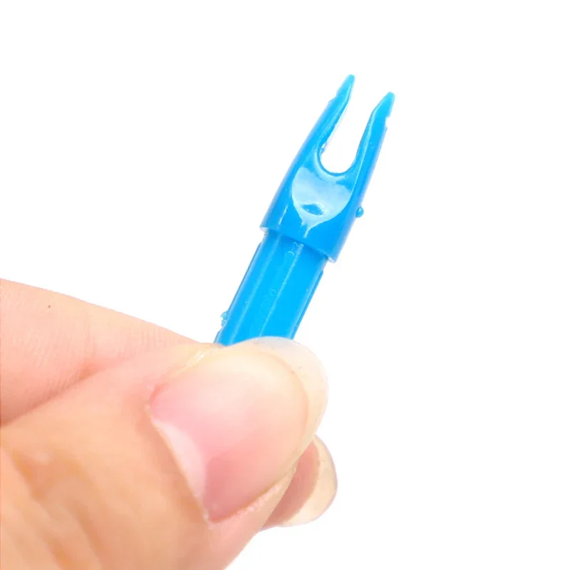 12pcs Archery ID 6.2 mm Arrow Nocks For Carbon Fiberglass Arrow Shaft ID 6.2mm DIY Archery Accessory