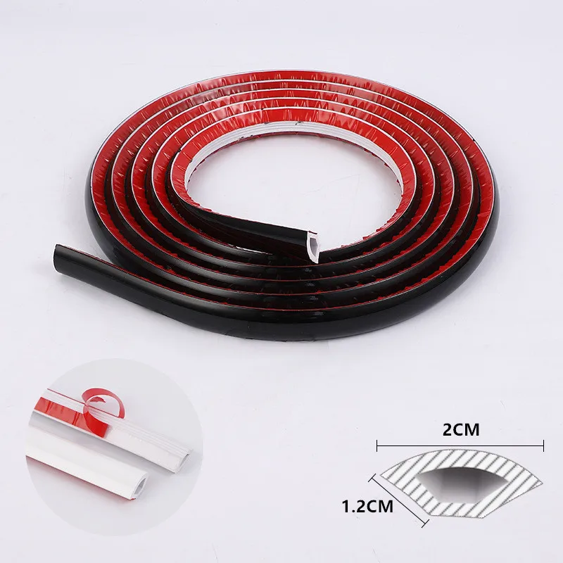 PVC Self-Adhesive Wall Concave Decor Line Wall Interior Gap Decor Strip Home Trim Line Ceiling Baseboard Molding Line Wire Tube