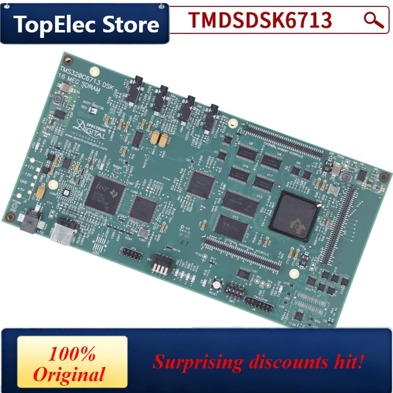 TopElec TMDSDSK6713 DSP Development Board Compatible with TMS320C6713 Starter Kit High Performance for Real-Time Signal Processi
