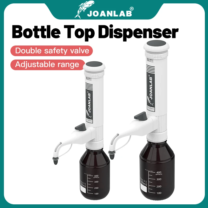 JOANLAB Bottle Top Dispenser Adjustable Quantitative Laboratory Dispenser Autoclavable Lab Equipment