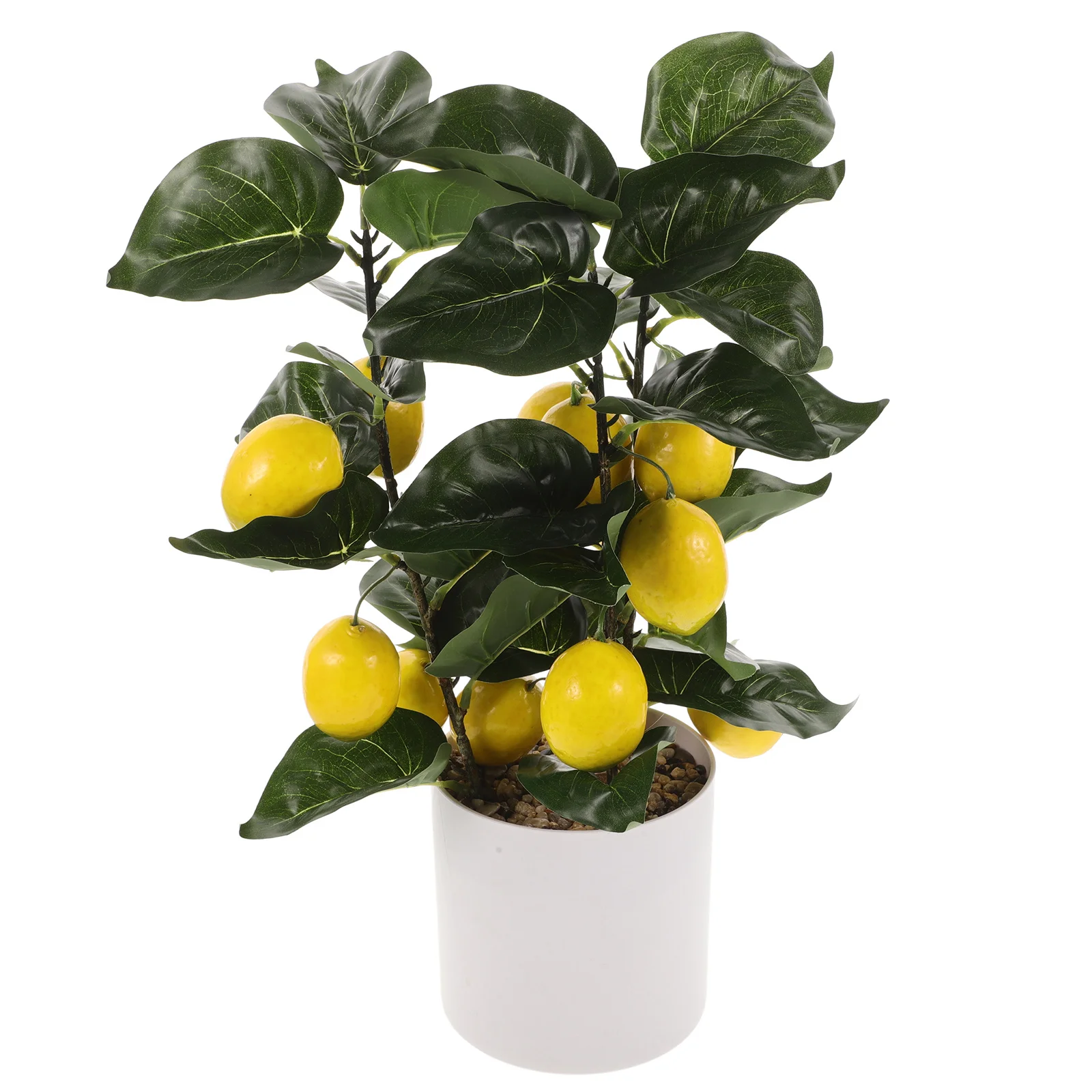 

Artificial Lemon Tree Simulation Fake Bonsai Realistic Potted Plant for Desk Office Home Decor Artificial Lemon Tree