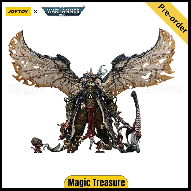 【البيع المسبق】JOYTOY Warhammer 40K Mortarion Daemon Primarch of Nurgle مع الأسلحة القديمة "الفالانترن" ونموذج لعبة "الصمت". #2
