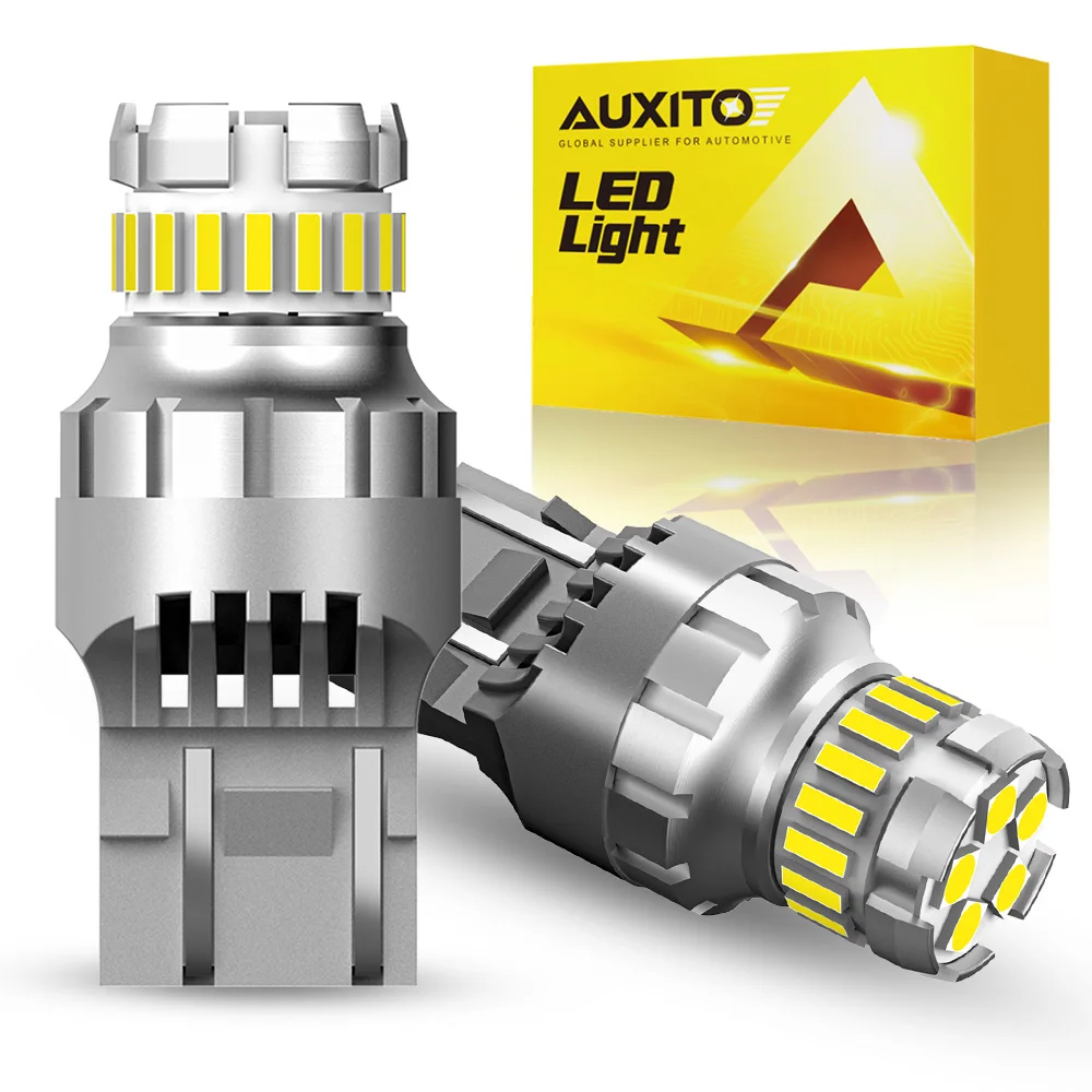 AUXITO 2 pz T20 LED W21/5W 7443 7440 W21W lampadina a LED 6500K bianco per Lada Opel posizione di parcheggio auto luce DRL Daytime Running Lamp