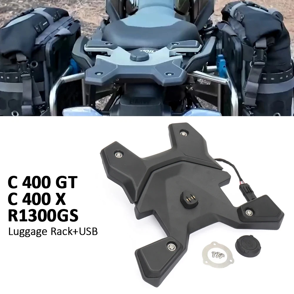 

For BMW R1300GS R 1300 GS Adventure 2023-2025 C400X C400GT C 400 X GT Motorcycle Rear Seat Luggage Carrier Rack Top Box Holder