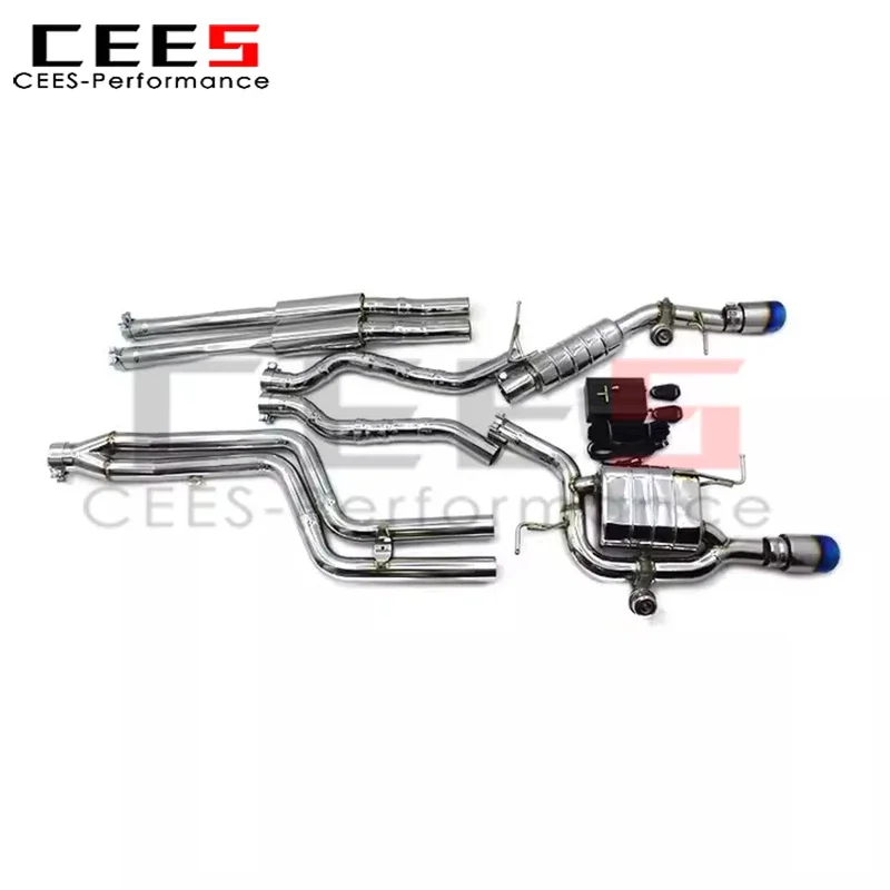 cees Cat-Back Exhaust for BMW 640 640i 2012-2018 Muffler Exhaust Pipes Custom Racing Vacuum Valve Stainless Steel Exhaust System