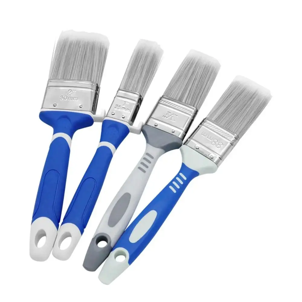 PBT Multifunctional Paint Brush Stainless steel Rubber Painting Brush Blue Paint Brush Tool Flat Brush Interior Exterior Coating