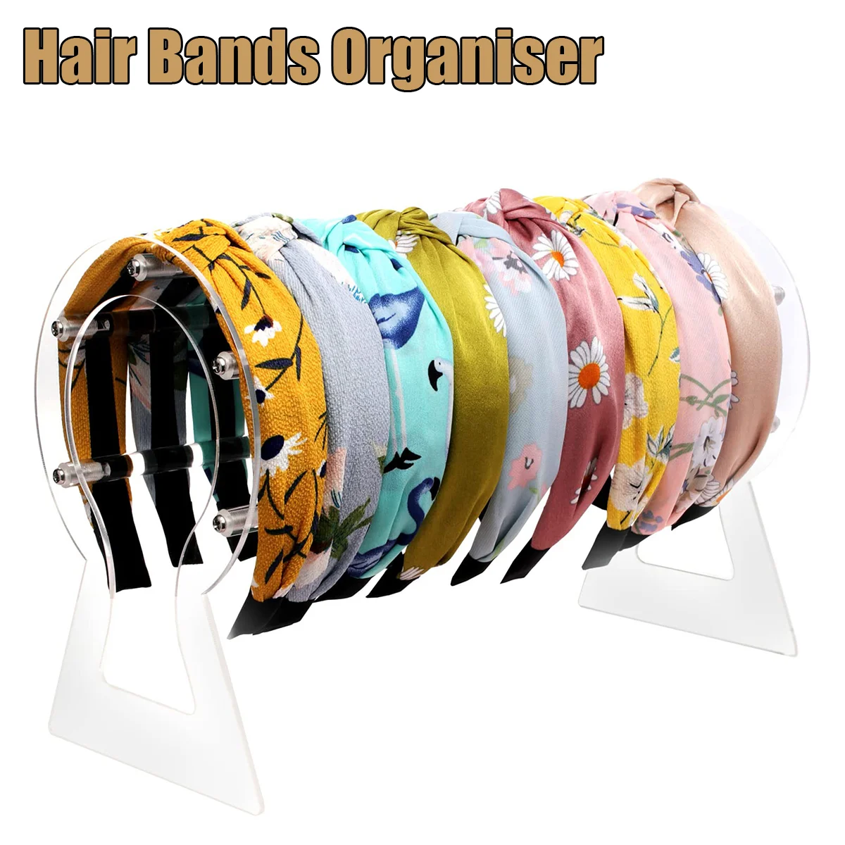 Headband Holder Acrylic Space Saving Brackets Detachable Transparent Hair Accessories Holder Organizer Display For Girl Women