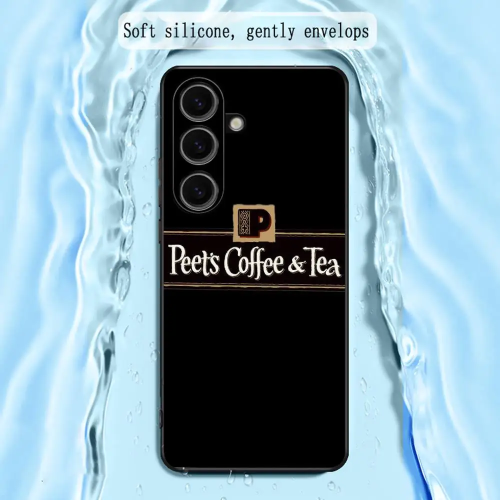 Coole Kaffee-Modedesign-Handyhülle für Samsung Galaxy S25 S24 S23 S22 S21 S20 Plus Ultra Note20 Limited Edition Soft Black