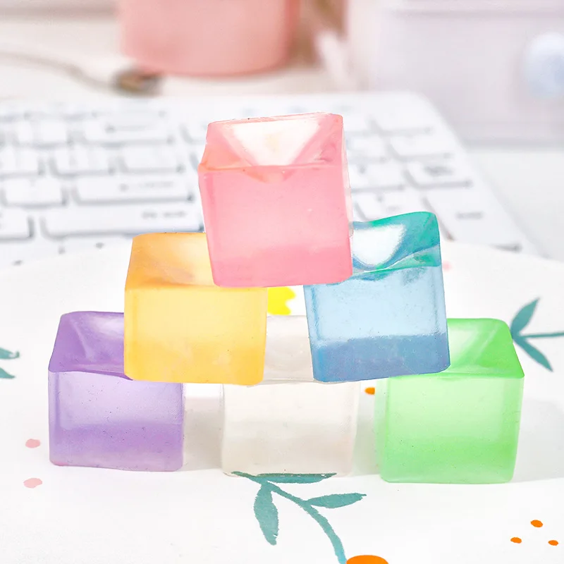 30 pçs bolas de estresse cubo de gelo brinquedos fidget, cubos de aperto gelo sensorial para autismo estresse gelo em massa prêmios de sala de aula presentes de brinquedo