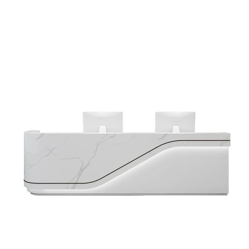Beauty salon front desk reception desk hairdresser bar checkout page training institution counter kindergarten front desk simple