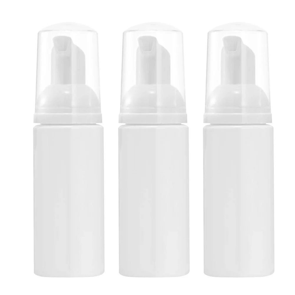 Botellas de espuma con bomba de prensa, dispensadores de jabón líquido seguros y duraderos para el hogar, oficina, almacenamiento de viaje, 60ml, fácil repuesto y limpio, 3 uds.