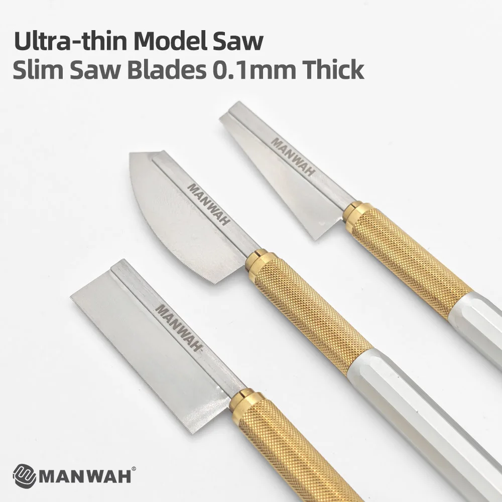 Ultra-thin Model Saw Slim Saw Blades 0.1mm Thick One-piece molded Sharp and durable 3 Shapes For Gundam Military Model DIY