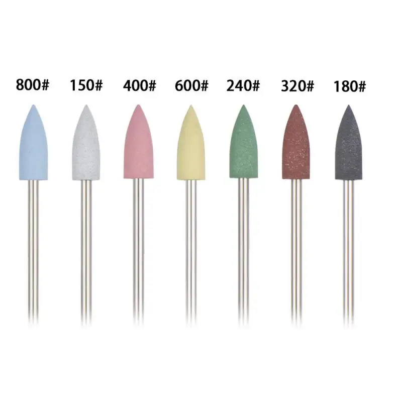 Rolabling 28 ประเภทยางซิลิโคนเจาะเล็บบิตเครื่องตัดเครื่องมือขัดเล็บบัฟเฟอร์ Bits อุปกรณ์เจาะเล็บ