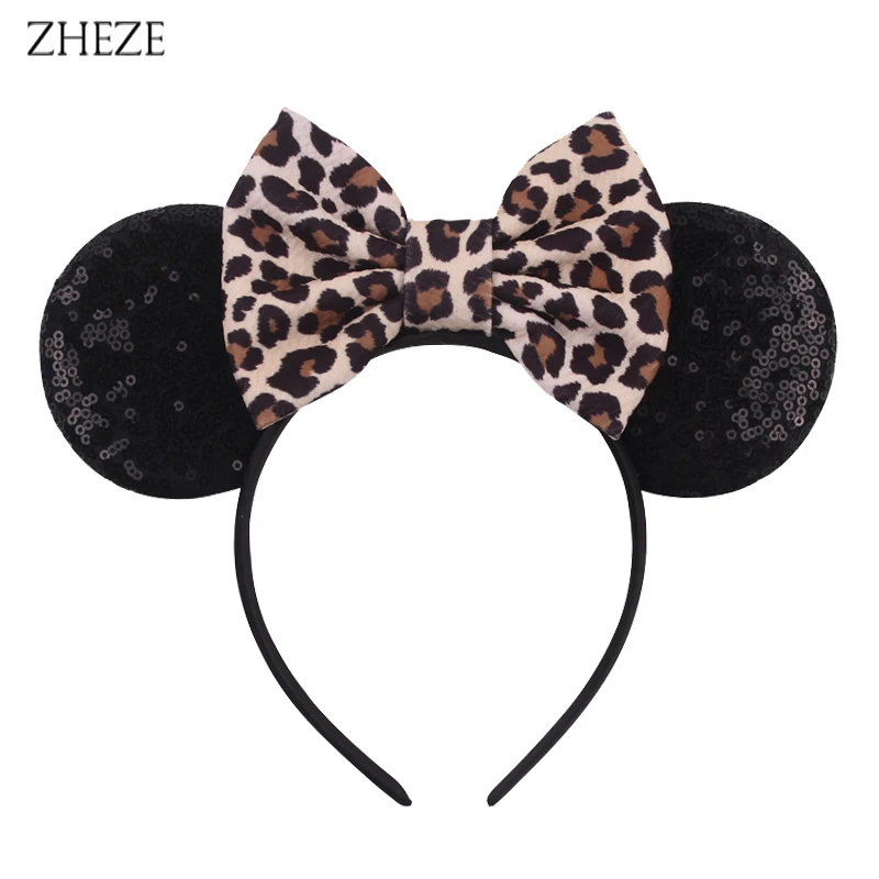 Trendiges Glitzer-Mausohren-Stirnband mit Pailletten, 12,7 cm Schleife, Boutique-Haarband mit Perlen, Krone, Mädchen, Festival, Party, Haarschmuck – Detail 16