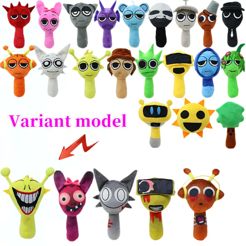 9,8 "Spunki juegos de dibujos animados de peluche juguete de peluche para niños niñas almohada de peluche suave regalos de muñecas para fanáticos niños