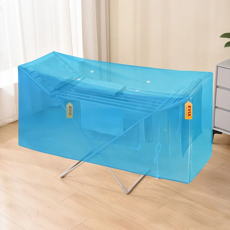 

Heated Clothes Airer Drying Cover Waterproof Clothes Drying Cover Drying Rack Dustproof Oldable Clothes Rack Protective Cover