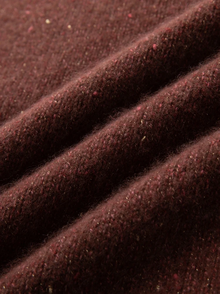 بيع خارج بيع 100% سترة الكشمير المعنقة الياقة المدورة البلوز نمط فضفاض الكشمير تريكو الخريف الشتاء سميكة لينة الملابس الدافئة