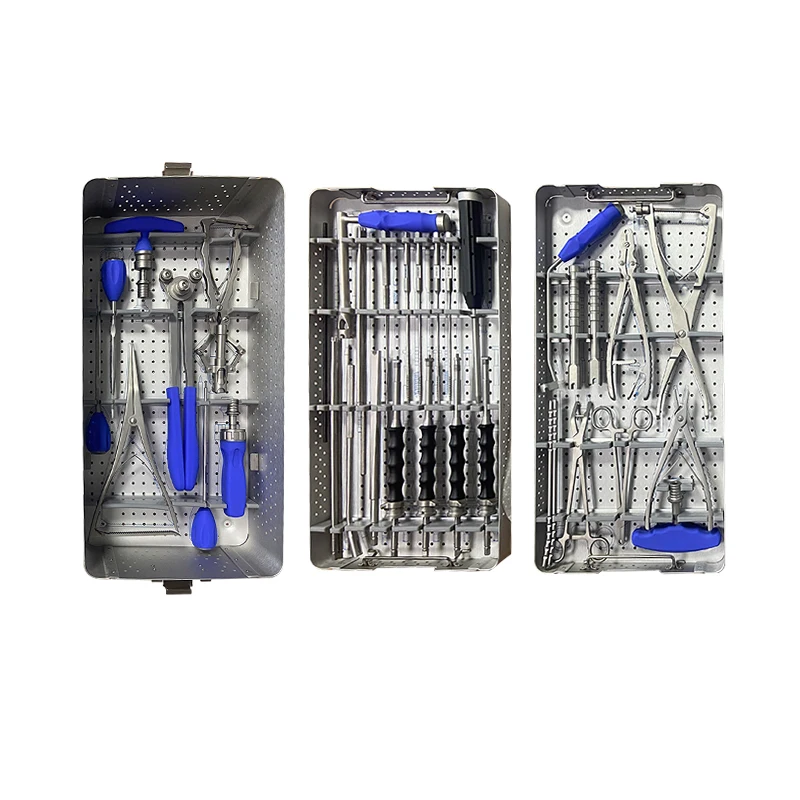 High Quality Orthopedic Implants Surgical Endoscope Spine Surgery Instruments Set For 5.5mm Titanium Pedicle Screws System