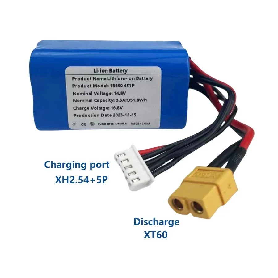 🌈🛡️4S1P 14.8V 3500mAh 16.8V Large Capacity Rechargeable Lithium-ion Battery For Various RC Aircraft Quadcopter Engines, Etc. X